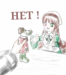 Rating: Safe Score: 0 Tags: 1girl :d brown_hair dress green_dress green_eyes hat heterochromia image long_hair long_sleeves open_mouth red_eyes simple_background smile solo striped suiseiseki top_hat very_long_hair watering_can white_background User: admin