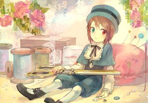 Rating: Safe Score: 0 Tags: 1girl bow brown_eyes brown_hair buttons commentary_request flower full_body green_eyes hat heterochromia image necktie needle pants pantyhose pepepe_(pixiv44901) pillow red_eyes ribbon rozen_maiden scissors shawl shoes short_hair shorts sitting smile solo souseiseki string white_legwear User: admin