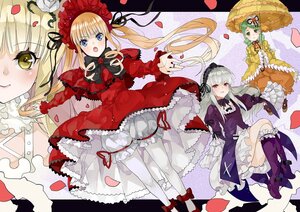 Rating: Safe Score: 0 Tags: 4girls blonde_hair bloomers blue_eyes blush bonnet boots bow dress drill_hair flower green_eyes green_hair hairband hat image long_hair long_sleeves looking_at_viewer multiple multiple_girls open_mouth petals red_dress red_eyes rose_petals shinku silver_hair smile suigintou tagme twintails umbrella underwear yellow_eyes User: admin