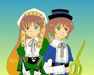 Rating: Safe Score: 0 Tags: 2girls brown_hair dress green_dress green_eyes hat head_scarf heterochromia holding image long_hair long_sleeves looking_at_viewer multiple_girls pair red_eyes ribbon short_hair siblings simple_background sisters souseiseki suiseiseki top_hat twins very_long_hair User: admin