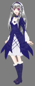 Rating: Safe Score: 0 Tags: 1girl auto_tagged boots dress full_body hairband image knee_boots long_hair long_sleeves looking_at_viewer silver_hair smile solo standing suigintou transparent_background User: admin
