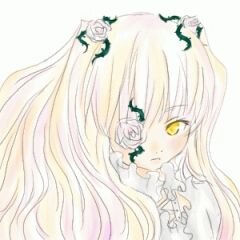 Rating: Safe Score: 0 Tags: 1girl bangs blonde_hair blush close-up green_eyes image kirakishou long_hair looking_at_viewer simple_background solo white_background white_hair yellow_eyes User: admin