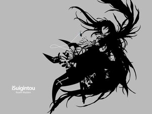 Rating: Safe Score: 0 Tags: 1girl full_body grey_background image long_hair monochrome simple_background solo suigintou very_long_hair User: admin