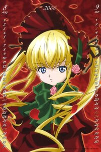 Rating: Safe Score: 0 Tags: 1girl 86800 blonde_hair blue_eyes bonnet bow bowtie dress flower green_bow image long_hair long_sleeves looking_at_viewer petals pink_rose red_dress rose shinku sidelocks solo twintails User: admin