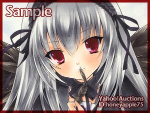 Rating: Safe Score: 0 Tags: 1girl black_ribbon blush border detached_collar flower hairband image long_hair looking_at_viewer red_eyes ribbon rose silver_hair smile solo suigintou traditional_media wings User: admin