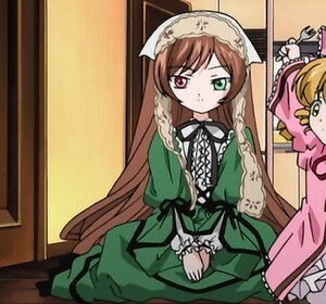 Rating: Safe Score: 0 Tags: blonde_hair brown_hair dress frills green_dress green_eyes head_scarf heterochromia image long_hair long_sleeves looking_at_viewer multiple_girls red_eyes sitting solo suiseiseki very_long_hair User: admin