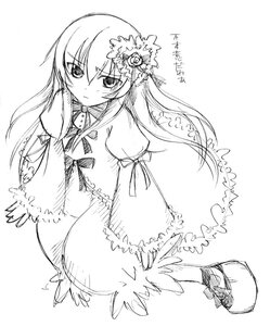 Rating: Safe Score: 0 Tags: 1girl costume_switch dress flower full_body greyscale hair_ornament image kanaria long_hair long_sleeves looking_at_viewer monochrome rozen_maiden solo standing striped suigintou takami_ryou vertical_stripes User: admin
