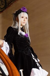 Rating: Safe Score: 0 Tags: 1girl black_dress dress flower frills long_hair long_sleeves silver_hair solo suigintou User: admin