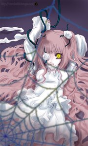 Rating: Safe Score: 0 Tags: 1girl blurry blurry_foreground depth_of_field dress flower frills image joints kirakishou long_hair long_sleeves pink_hair rose solo thorns very_long_hair vines white_dress white_flower white_rose yellow_eyes User: admin