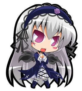 Rating: Safe Score: 0 Tags: 1girl :d black_wings blush blush_stickers chibi dress flower frills full_body hairband image long_hair long_sleeves open_mouth puffy_sleeves ribbon rose silver_hair smile solo suigintou white_background wings User: admin