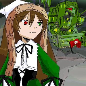 Rating: Safe Score: 0 Tags: 1girl brown_hair dress green_dress green_eyes head_scarf heterochromia image long_sleeves red_eyes ribbon solo suiseiseki User: admin