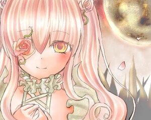 Rating: Safe Score: 0 Tags: 1girl dress flower hair_flower hair_ornament image kirakishou long_hair looking_at_viewer pink_flower pink_hair pink_rose rose smile solo traditional_media white_rose User: admin