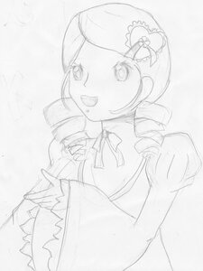 Rating: Safe Score: 0 Tags: 1girl bow drill_hair graphite_(medium) greyscale hat image kanaria long_sleeves looking_at_viewer monochrome open_mouth smile solo tomoe_mami traditional_media twin_drills twintails User: admin
