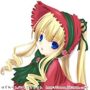 Rating: Safe Score: 0 Tags: 15citron 1girl blonde_hair blue_eyes blush bonnet bow bowtie dress drill_hair flower frills green_bow green_neckwear image long_hair long_sleeves looking_at_viewer lowres open_mouth pink_flower pink_rose red_dress rose rozen_maiden shinku sidelocks simple_background solo twin_drills twintails white_background User: admin