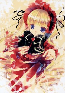Rating: Safe Score: 0 Tags: 1girl blonde_hair blue_eyes bow doujinshi doujinshi_#121 dress drill_hair flower frills image long_hair long_sleeves looking_at_viewer multiple red_dress rose shinku solo twin_drills twintails very_long_hair yellow_background User: admin