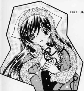 Rating: Safe Score: 0 Tags: 1girl blush dress flower frills greyscale image lace long_hair long_sleeves looking_at_viewer monochrome smile solo suiseiseki upper_body User: admin