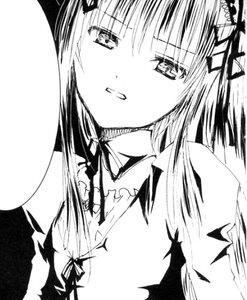 Rating: Safe Score: 0 Tags: 1girl blush greyscale image monochrome multiple_girls solo suigintou User: admin