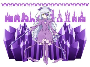 Rating: Safe Score: 0 Tags: 1girl barasuishou crystal dress eyepatch frills full_body hair_ribbon holding image long_hair long_sleeves looking_at_viewer pantyhose purple_dress ribbon solo standing striped two_side_up vertical_stripes User: admin