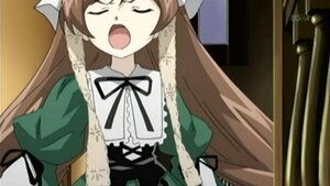 Rating: Safe Score: 0 Tags: 1girl brown_hair closed_eyes dress green_dress image long_hair long_sleeves open_mouth ribbon solo suiseiseki upper_body very_long_hair User: admin