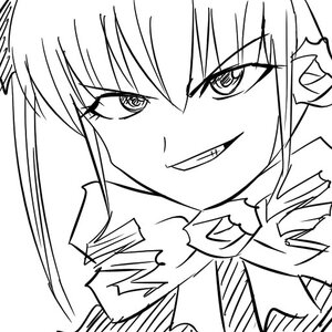 Rating: Safe Score: 0 Tags: 1girl bangs braid eyebrows_visible_through_hair greyscale grin hair_between_eyes image looking_at_viewer monochrome shinku simple_background smile solo white_background User: admin