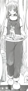 Rating: Safe Score: 0 Tags: 1girl barasuishou full_body greyscale image indoors long_hair monochrome slippers solo standing turtleneck very_long_hair User: admin