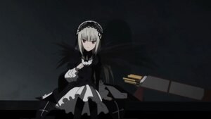 Rating: Safe Score: 0 Tags: 1girl black_background black_dress closed_mouth dress frills hairband image long_hair long_sleeves looking_at_viewer red_eyes ribbon silver_hair sitting solo suigintou User: admin