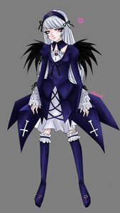 Rating: Safe Score: 0 Tags: 1girl black_wings boots dress frills full_body hairband image long_hair long_sleeves looking_at_viewer pink_eyes ribbon silver_hair solo suigintou thighhighs wings User: admin