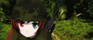 Rating: Safe Score: 0 Tags: 1girl camouflage gun hat heterochromia image military military_uniform red_eyes red_hair rifle short_hair sniper_rifle solo suiseiseki weapon User: admin