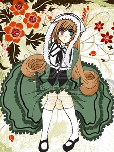 Rating: Safe Score: 0 Tags: 1girl blush brown_hair dress frills full_body green_dress green_eyes heterochromia image long_hair long_sleeves looking_at_viewer red_eyes ribbon shoes smile solo standing suiseiseki very_long_hair white_legwear User: admin