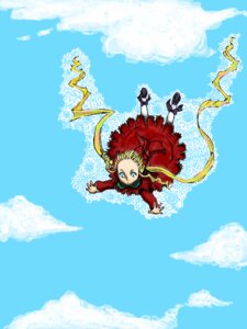 Rating: Safe Score: 0 Tags: 1girl auto_tagged blonde_hair blue_eyes cloud day dress drill_hair falling flying image long_hair long_sleeves looking_at_viewer red_dress ribbon shinku shoes sky solo twin_drills User: admin