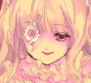 Rating: Safe Score: 0 Tags: 1girl blonde_hair flower hair_ornament hairclip image kirakishou long_hair oekaki rose smile solo User: admin