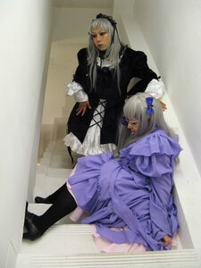 Rating: Safe Score: 0 Tags: 2girls black_legwear closed_eyes dress frills lolita_fashion long_hair long_sleeves multiple_cosplay multiple_girls silver_hair sitting tagme User: admin