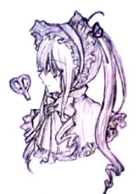 Rating: Safe Score: 0 Tags: 1girl animal_ears bangs image long_hair monochrome ponytail profile purple_theme shinku simple_background solo striped upper_body vertical_stripes very_long_hair white_background User: admin