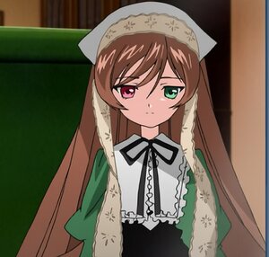 Rating: Safe Score: 0 Tags: 1girl black_ribbon brown_hair dress frills green_dress green_eyes heterochromia image long_hair long_sleeves looking_at_viewer red_eyes ribbon solo suiseiseki upper_body very_long_hair User: admin