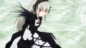 Rating: Safe Score: 0 Tags: 1girl black_dress black_ribbon dress flower frills hairband image long_hair long_sleeves red_eyes ribbon rose silver_hair solo suigintou very_long_hair wings User: admin