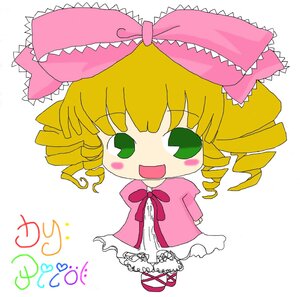 Rating: Safe Score: 0 Tags: 1girl :d blonde_hair blush_stickers bow chibi dress drill_hair frills full_body green_eyes hina_ichigo hinaichigo image long_sleeves open_mouth pink_bow ribbon simple_background smile solo white_background User: admin