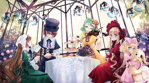 Rating: Safe Score: 0 Tags: blonde_hair blue_dress brown_hair curtains dress flower green_dress green_eyes green_hair hat hina_ichigo image kanaria long_hair long_sleeves multiple multiple_girls pink_bow red_dress rose shinku short_hair siblings smile souseiseki suigintou suiseiseki tagme twins very_long_hair window User: admin