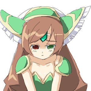 Rating: Safe Score: 0 Tags: 1girl bangs breasts brown_hair collarbone dress flat_chest green_bow green_dress green_eyes image long_hair looking_at_viewer puffy_sleeves red_eyes short_sleeves simple_background solo suiseiseki tears upper_body white_background User: admin