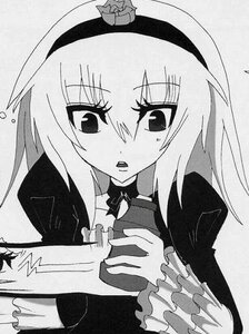 Rating: Safe Score: 0 Tags: 1girl blush choker dress flower frilled_sleeves frills greyscale hairband image long_hair long_sleeves looking_at_viewer monochrome open_mouth rose solo suigintou traditional_media upper_body User: admin