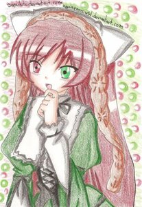 Rating: Safe Score: 0 Tags: 1girl auto_tagged dress green_dress green_eyes hat heterochromia image long_hair long_sleeves open_mouth red_eyes solo suiseiseki User: admin