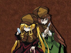 Rating: Safe Score: 0 Tags: 2girls back-to-back blonde_hair blue_eyes brown_hair cup dress green_eyes hair_ribbon hat heterochromia image long_hair long_sleeves multiple_girls pair ribbon shinku suiseiseki very_long_hair User: admin