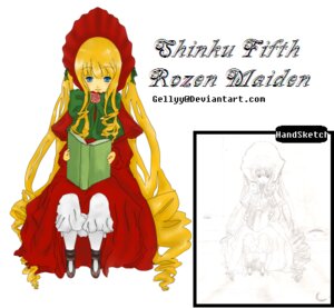 Rating: Safe Score: 0 Tags: 1girl blonde_hair blue_eyes bonnet bow bowtie dress drill_hair flower full_body image long_hair long_sleeves looking_at_viewer red_dress rose shinku shoes sitting solo very_long_hair User: admin