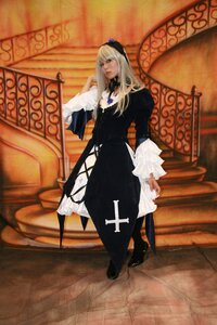 Rating: Safe Score: 0 Tags: 1girl blonde_hair dress hair_ornament long_hair solo standing suigintou User: admin