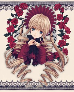Rating: Safe Score: 0 Tags: 1girl bad_id bad_pixiv_id blonde_hair blue_eyes bonnet dress drill_hair flower image long_hair nire_(scissors) pink_flower pink_rose purple_rose red_flower red_rose ringlets rose rose_petals rozen_maiden shinku solo thorns twin_drills twintails User: admin