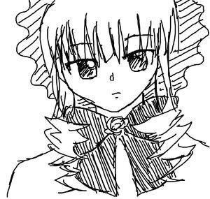 Rating: Safe Score: 0 Tags: 1girl bangs blush closed_mouth eyebrows_visible_through_hair flower greyscale hair_between_eyes image long_hair looking_at_viewer monochrome pointy_ears rose shinku simple_background solo upper_body white_background User: admin