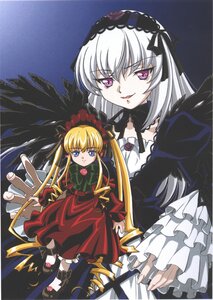 Rating: Safe Score: 0 Tags: 2girls black_wings blonde_hair blue_eyes bow dress flower frills green_bow hairband image long_hair long_sleeves looking_at_viewer multiple_girls pair red_dress shinku silver_hair suigintou tongue tongue_out twintails wings User: admin