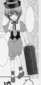 Rating: Safe Score: 0 Tags: 1girl boots capelet frills greyscale hat image long_sleeves monochrome open_mouth short_hair smile solo souseiseki standing User: admin