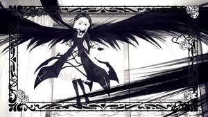 Rating: Safe Score: 0 Tags: 1girl dress flower hairband image long_hair long_sleeves monochrome ribbon rose solo standing suigintou weapon wings User: admin