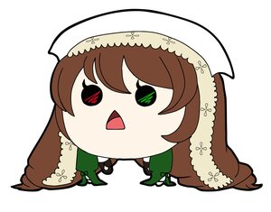 Rating: Safe Score: 0 Tags: brown_hair chibi flower green_eyes image long_hair open_mouth shadow simple_background solo striped suiseiseki vertical_stripes white_background User: admin