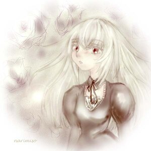 Rating: Safe Score: 0 Tags: 1girl dress image long_hair long_sleeves red_eyes solo suigintou upper_body User: admin